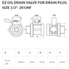 EZ-101 EZ Oil Drain Valve