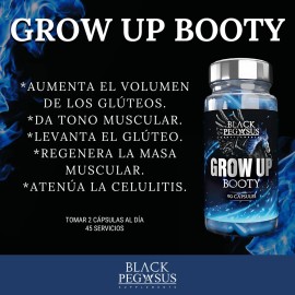 Suplemento Glúteo Peptonas Black Pegasus Peptonas De Colágeno 90 Cápsulas