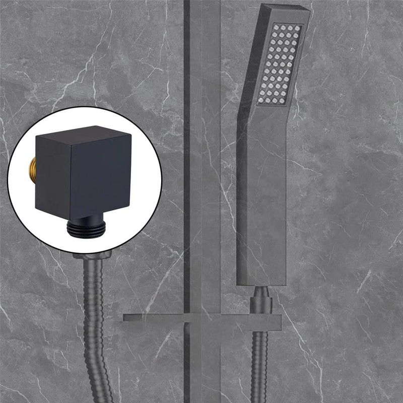 Gold Hand Shower Wall Outlet Elbow, G1/2 Inch Handheld Shower