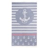 440s Pareo Beach Towel Anchor Blue