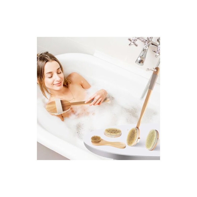 Cepillo Exfoliante Corporal en Seco 4Piezas