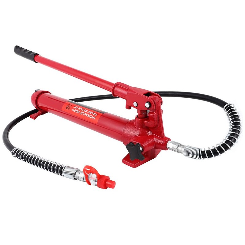 LSAILON 10 Ton Capacity Hydraulic Hand Pump Porta Powers Pump