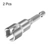QUARKZMAN 2 Stück H12 Flügelmutter-Schraubendreher 12mm metrische 6-Punkt-Buchse 1/4" Sechskantschaft