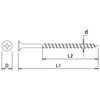 Daidohant 00045748 Coarse Thread Small Box Half Screws (Approx. 300