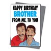 Chuckle Brothers Birthday Card - Happy Birthday Brother from me