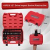 Mayouko 41PCS 1/2" Drive Impact Socket Wrench Set, Deep &