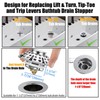 Anlige Bathtub Drain Stopper, Pop Up Tub Stopper with Drain