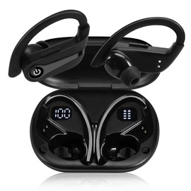 Wireless Earbuds for alcatel X1 with Immersive Sound True 5.0 Bluetooth Over The Ear Sport Headphones with a Charging Case - Stereo Calls Touch Control IPX7 Sweatproof Deep Bass