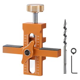 Cabinet Door Installation Positioner, 0-30mm Adjustable Support Arm Mounting Jig, Aluminium Alloy Cabinet Installation Tool, for Most Cabinet Doors