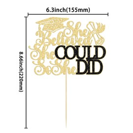 1 pieza de decoración para tartas con tapa de graduación con purpurina, para clase de 2023, decoración para tartas de graduación de 2023, suministros de decoración para fiestas temáticas de graduación 2023, color dorado