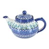 Blue Rose Polish Pottery Misty Teapot