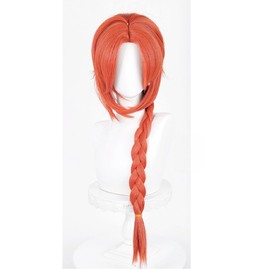 LAOBAO Kamui Cosplay Wig, Braid, Orange Wig, Heat Resistant, Disguise Wig, Costume Accessory, Halloween Costume, Cosplay Wig