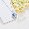 VIJASHOP Hummingbird Necklace for Women Enamel Hummingbird Pendant Tree of