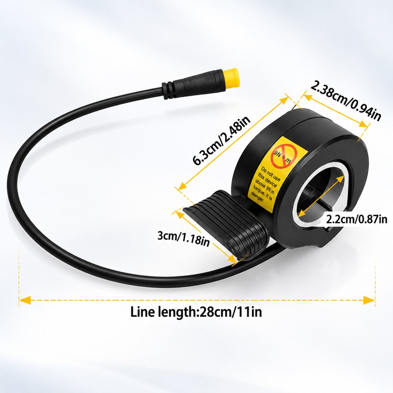 Electric Bike 130X Thumb Throttle for Speed Control – Waterproof