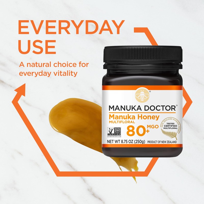 Manuka Doctor - MGO 80+ Manuka Honey Multifloral, 100% Pure