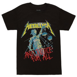 Bravado Men's Metallica Justice T Shirt, Black, Small