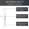 Schwertkrone Curved tweezers anatomically with guide pin offset grooved -