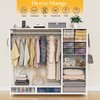 SZLHANJZ Dresser for Bedroom with Hanging Rack, 7 Drawer Clothes