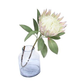 Calcifer 1 Pcs 75 cm The King Protea (Protea Cynaroides) Artificial Flowers Plants for Home Garden Wedding Party Decoration (Beige, 1)