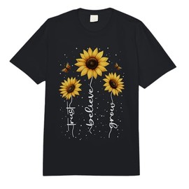 Sunflowers Inspiration Floral Flower Motivation Flowers Comfort Colors Adult Heavyweight T-Shirt