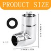 Shower Elbow Adapter, 90 Degree Elbow Shower Hose Connector, Adjustable