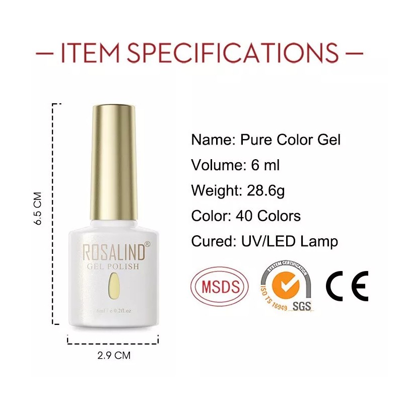 Rosalind Juegos De Esmaltes De Uñas De Gel De 6