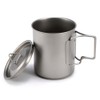 450ml 750ml Cup Set Ultralight Titanium Cup Hanging Pot Set