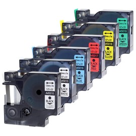 Wonfoucs Label Tape Compatible with Dymo D1 Label Tape 12mm, for Refills Dymo D1 45013 45010 45016 45017 45018 45019 Label Maker Tape for Dymo LabelManager 160 210D 280 420P LabelPoint 250, 6P