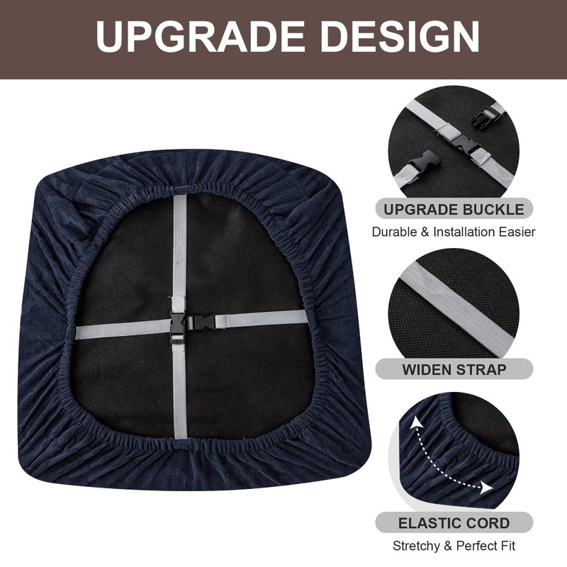 Genina Waterproof Chair Seat Covers Dining Room Chair Covers Stretch