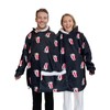 Jongdari Couples Hoodies Pajamas, Oversized Two Person Hoodie Couple Sweaters