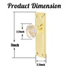 ToPToToo Glass Crystal Dummy Door Knobs Interior, Single-Side Dummy Door