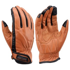 Daytona HBG-109 17745 Motorcycle Gloves, Large, Cowhide Leather, Standard, Touchscreen Compatible, Spring, Summer, Autumn, Winter, Genuine Leather, Brown