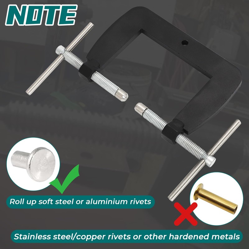 Wider Semi Tubular Rivets Tool Upgrade, Vent Window Restoration Tool