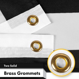 UD_USA Black and White Flag 3x5 Ft 2-Pack 150D Printed Polyester By G128