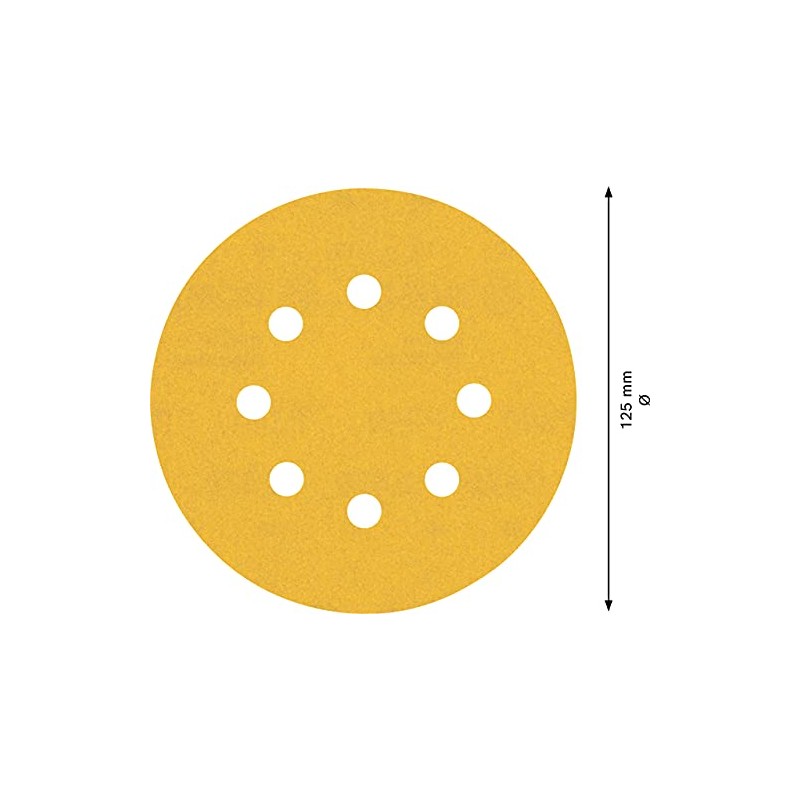 Bosch Professional 50x Expert C470 Sandpaper (Ø 125 mm, Grit