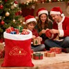 G2PLUS Large Velvet Santa Sack - 30x36 Inch Red Christmas