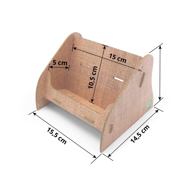 stableco 1 x Ecological Brochure Stand DIN A6 Horizontal with
