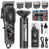 Hair Clippers for Men with LED Display, 3-Piece Professional Grooming