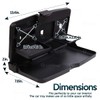 ZONETECH Multi-Functional Portable Foldable Car Backseat Tray Desk - Black