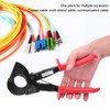 Ratchet Cable Cutter, HS-325A Insulated HCS Copper Aluminum Cutting Tool,