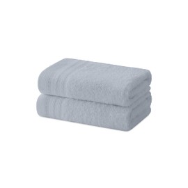 Degrees home Set of 2 Bidet Towels, Bath Towels, Small Towels, 100% Cotton, 480 g/m², Dimensions 30 x 50 cm - Grey