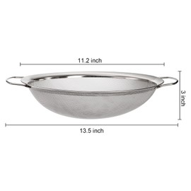 Jucoan 2 Pack Fine Mesh Paint Strainer, 11.5 Inch Stainless Steel 60 Mesh Paint Filter Fit 5 Gallon Bucket