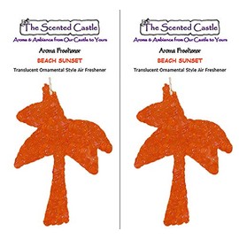 The Scented Castle 2-Pack Palm Tree - Beach Sunset Scented Air Freshener