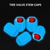 Staubkappen für Autoreifen, universelle fluoreszierende Reifenventilkappen, modisch, leuchtend, für allgemeine