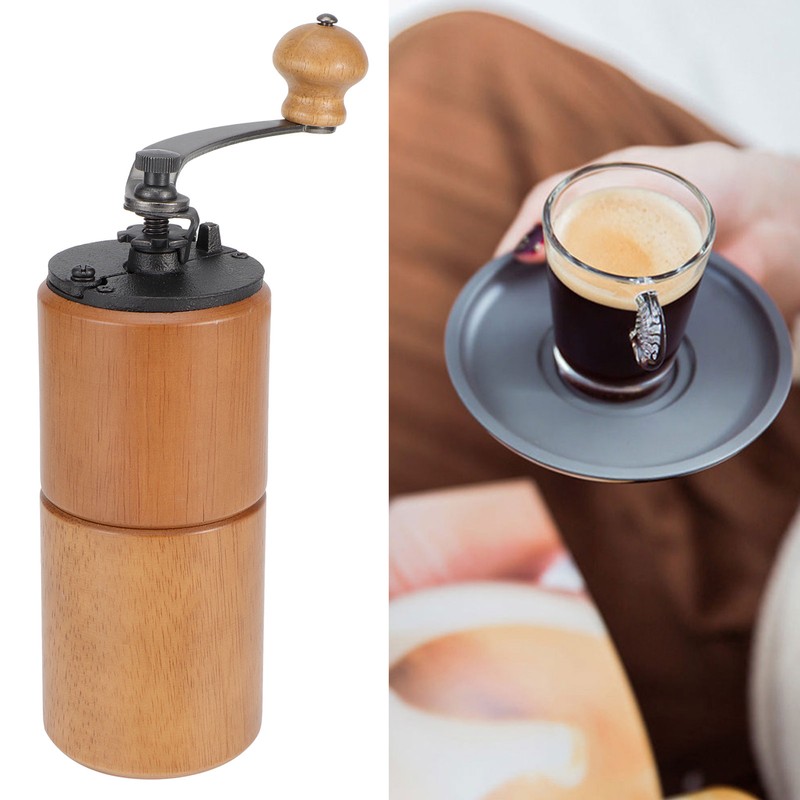 Wooden Manual Coffee Grinding Machine Portable Bean Grinder Coffee Making