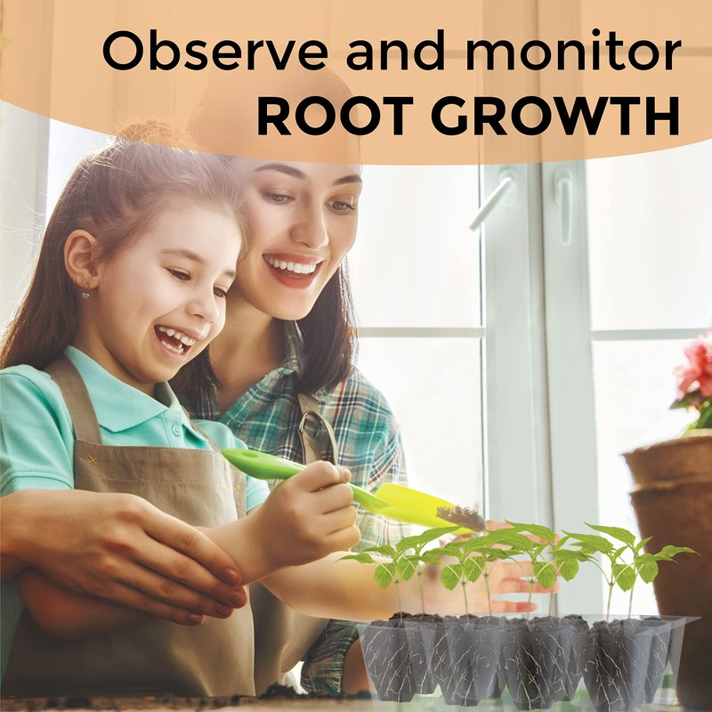 Bonadecor Seed Starter Tray, 10 Pack 12 Cell Seed Starter