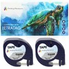 2X Compatible with LetraTag 12267 Black on Transparent (12mm x