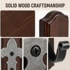 Wooden Tool Holder for Wall, Vertical Long Instrument Hangers Wall