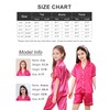 DIPUG Girls Pajamas Set Soft Silk Satin 3 Piece PJs