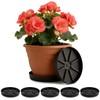 Elevated Plant Saucer 5P, 10.5 Inch Round Pot Tray with